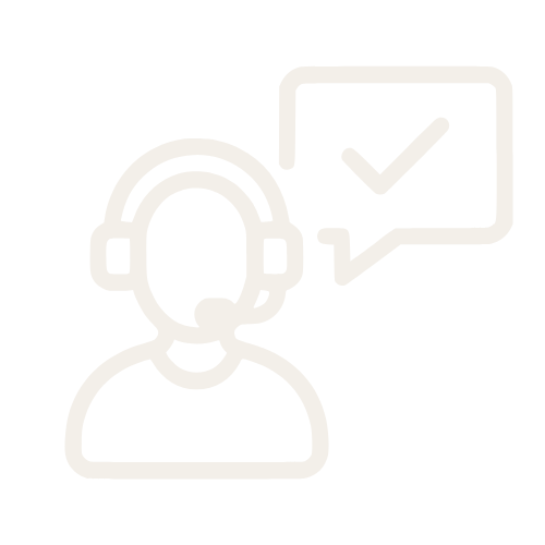 Persoonlijk contact bij iedere stap wit